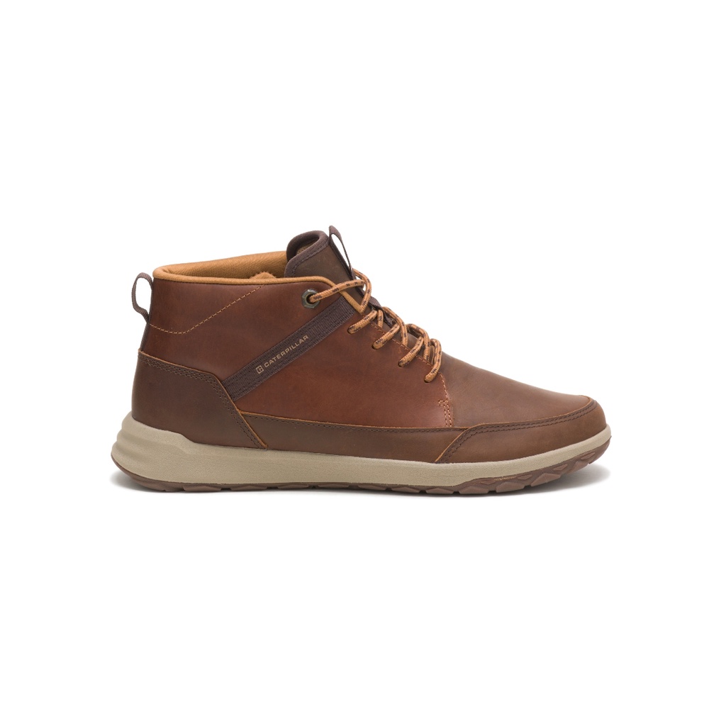 Caterpillar Unisex Code Quest Mid Top Shoe Sudan Brown/Brown Sugar P110009 Shopee Malaysia