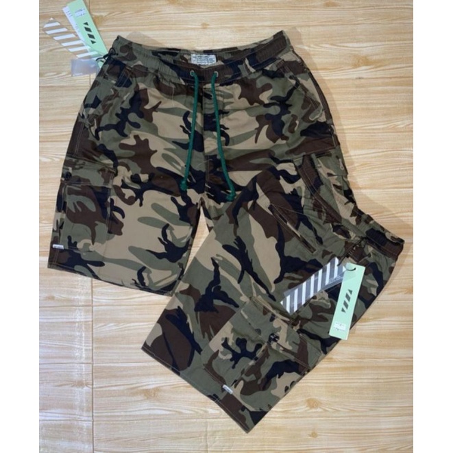 Brodshot Camo Loreng Cargo Men's Shorts | Shopee Malaysia