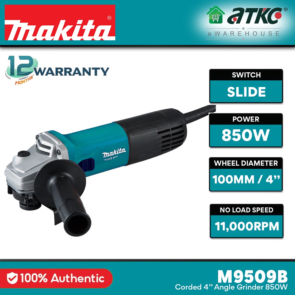 MAKITA M9509B Angle Grinder 4" 850W (1 Year Warranty) Shopee Malaysia
