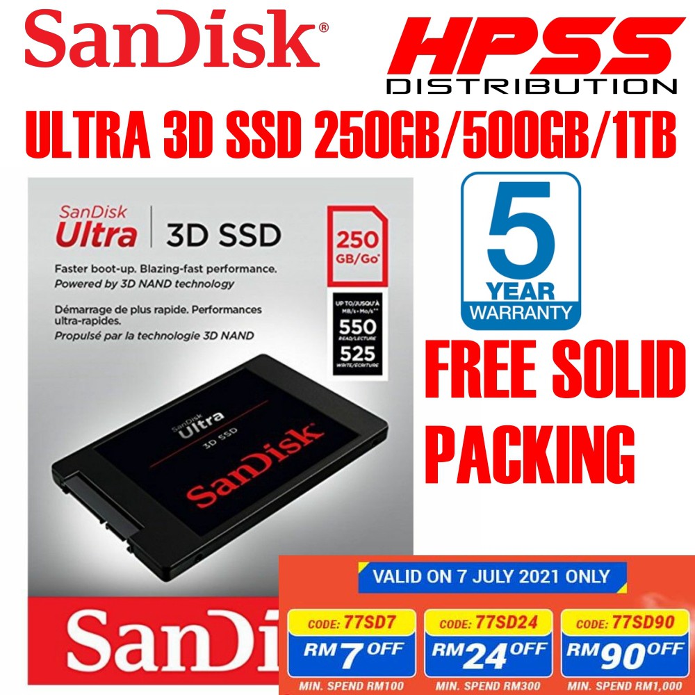 Sandisk ssd ultra 3d on sale 500gb