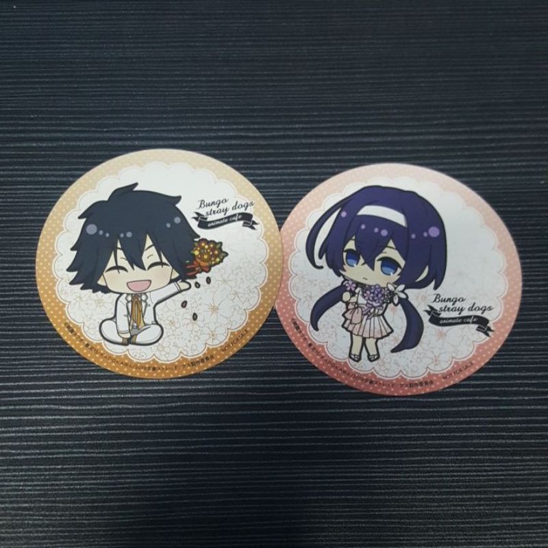 BSD / Bungou Stray Dogs x Animate Cafe Official Coasters | Shopee Malaysia