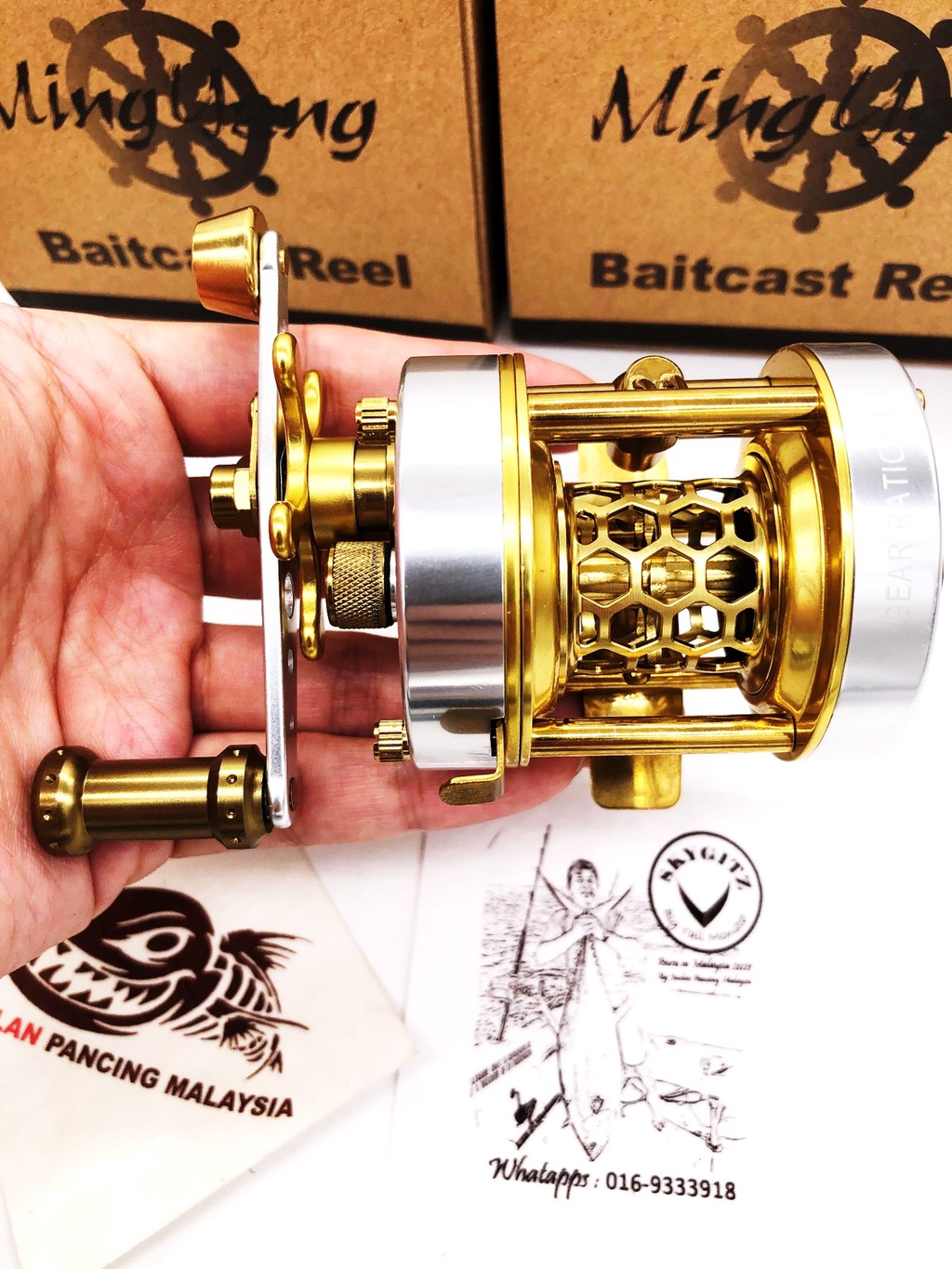 SKYGITZ MING YANG W300L BFS ULTRALIGHT UL BC DRUM BAIT CASTING REEL ...