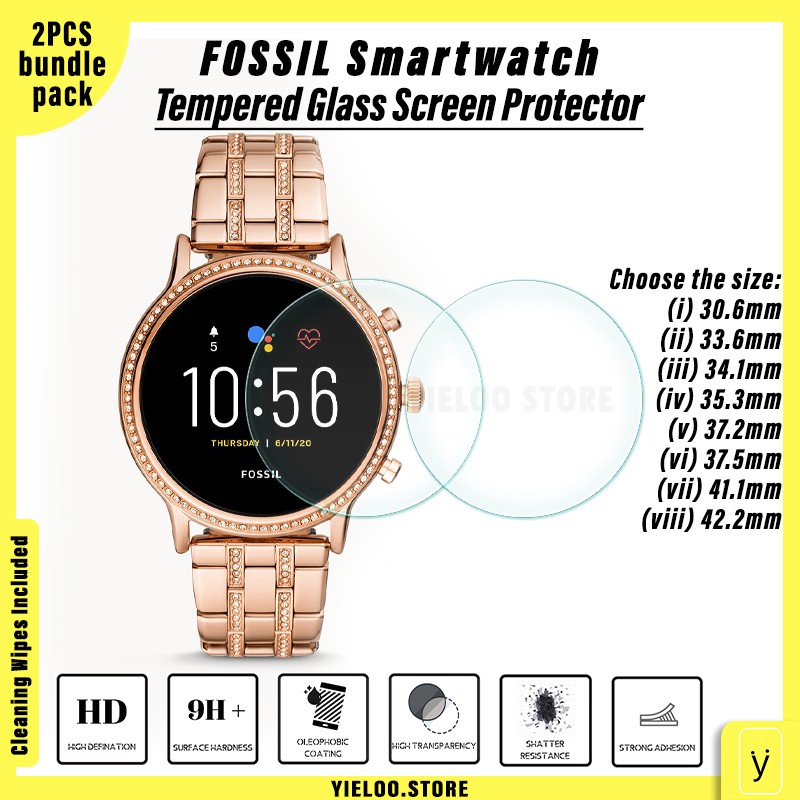 Fossil gen 4 discount smartwatch tempered glass