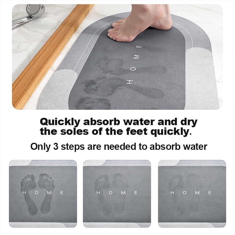 40x60cm Napa Skin Super Absorbent Bath Mat Quick Drying