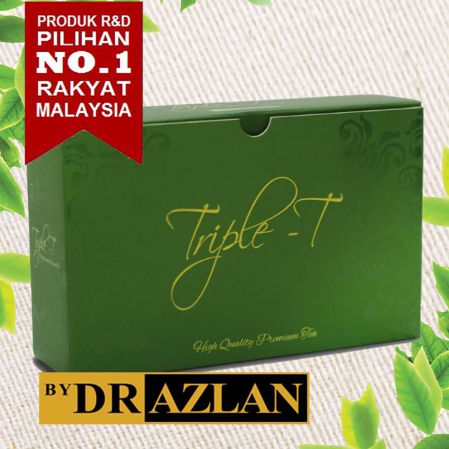 Triple T - Triple Tea by DrAzlan Pengedar Sah + Free Gift 🎁 | Shopee ...