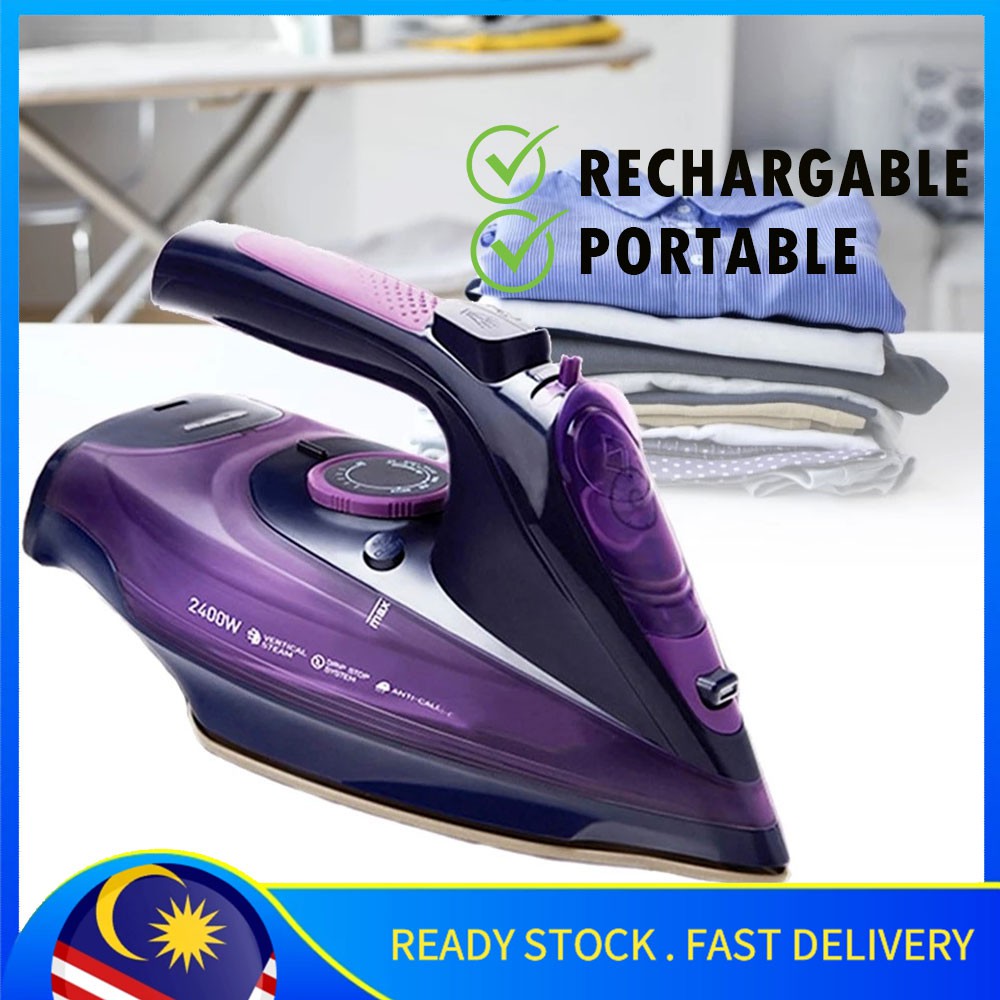 🔥Ready Stock🔥IR2085 Steam iron set wireless charging portable clothes