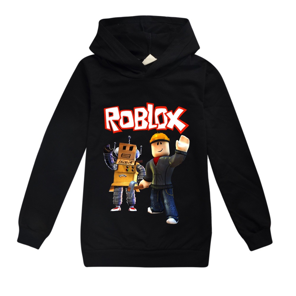 3-16Y boy casual hoodie set trend cartoon ROBLOX printed hoodie jacket ...