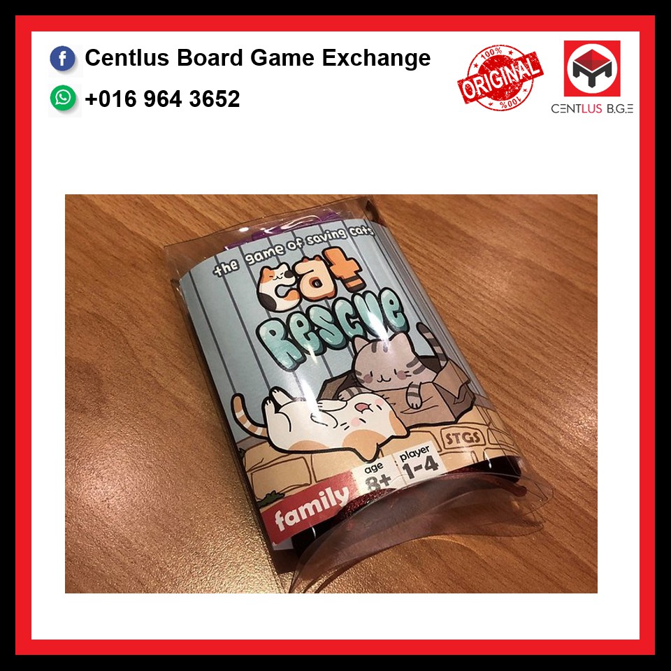 [Centlus] Cat Rescue Card Game (Travel) | Shopee Malaysia