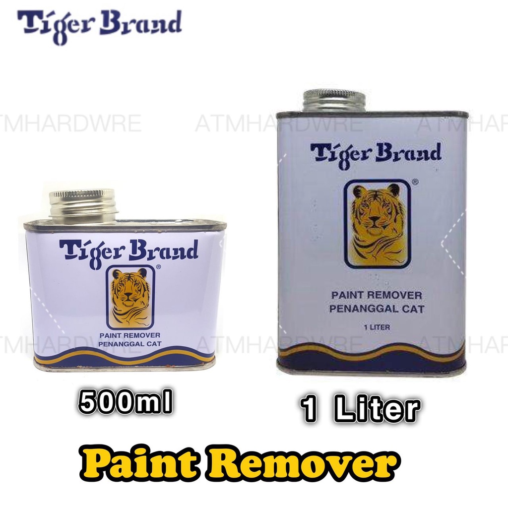 Tiger Brand Paint Remover 1Litre Buang Cat Cover Motor Penanggal Cat