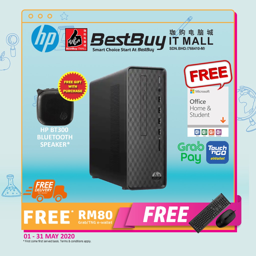 HP Slim Desktop (I5-9400/8 GB/1TB HDD/Intel UHD 630/W10H) S01-PF0321D |  Shopee Malaysia