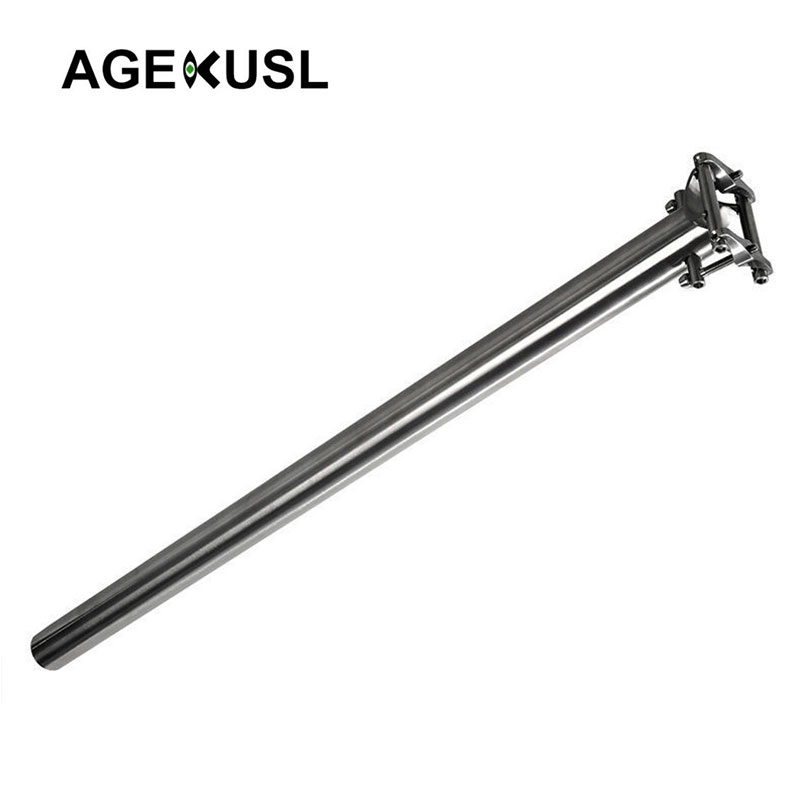AGEKUSL Bike Seat Post Seatpost For Brompton Bike 31.8mm Titanium Ti 55