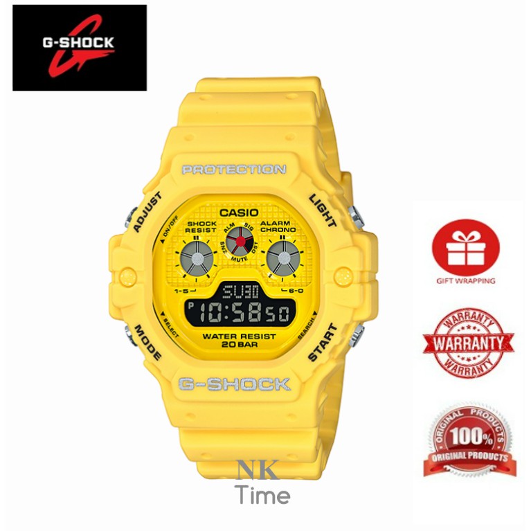 G shock 2024 yellow colour