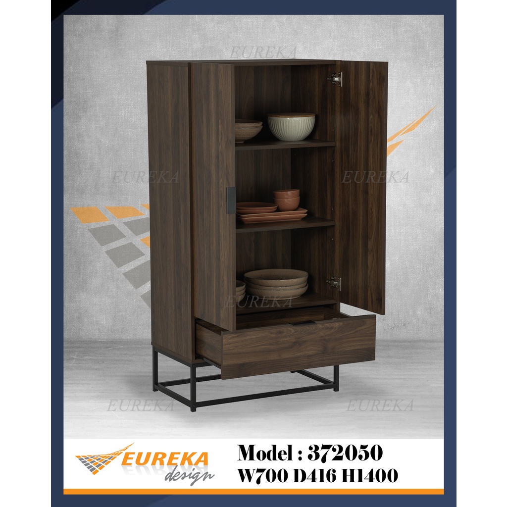 EUREKA DIY 2.5ft Multi Function Console Hall Modern Industrial