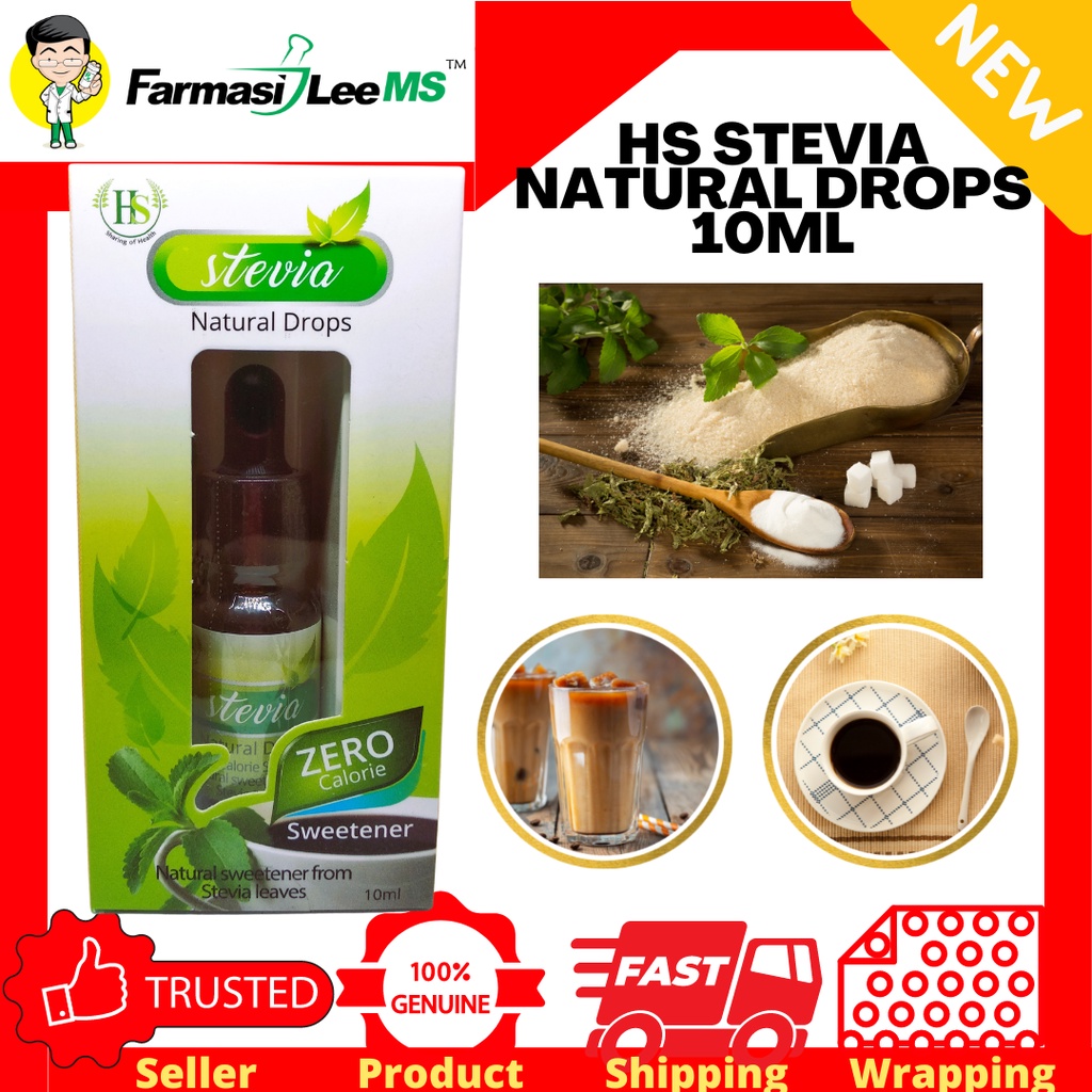 HS Stevia Natural Drops 10ml (EXP 10/2026) | Shopee Malaysia