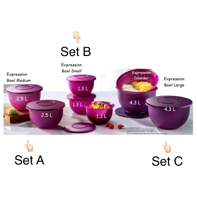 Tupperware Expression bowl set | Shopee Malaysia