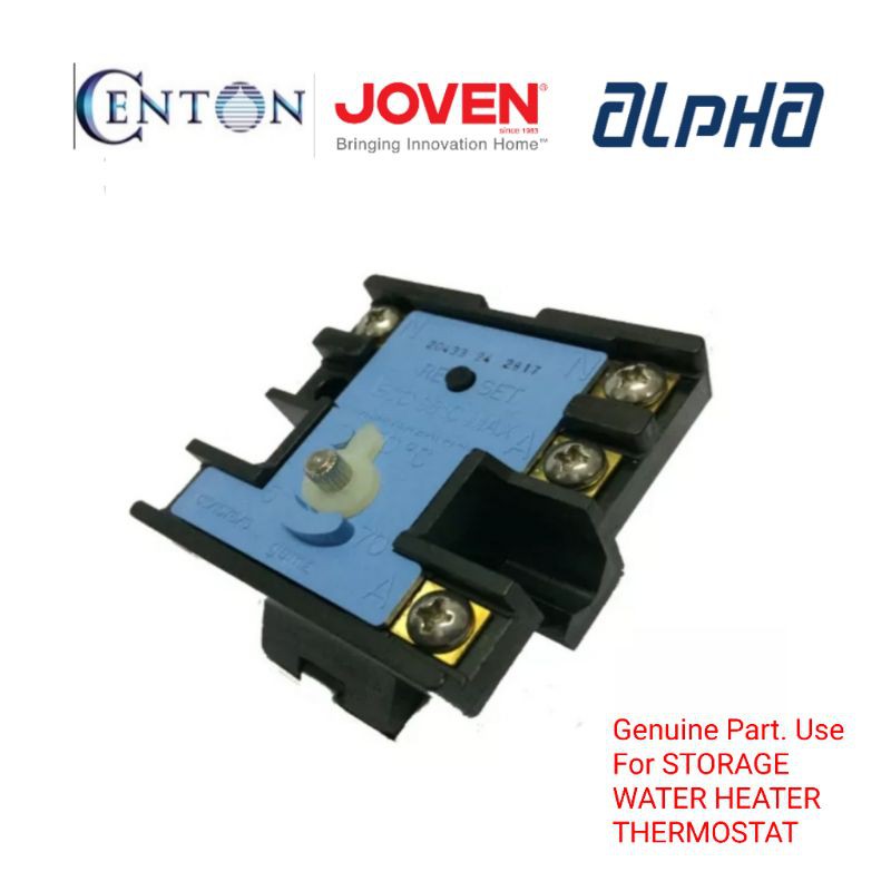 JOVEN Alpha CENTON GENUINE PART THERLMOSTAT part no.20433 USE FOR STORAGE  WATER HEATER thermostat | Shopee Malaysia