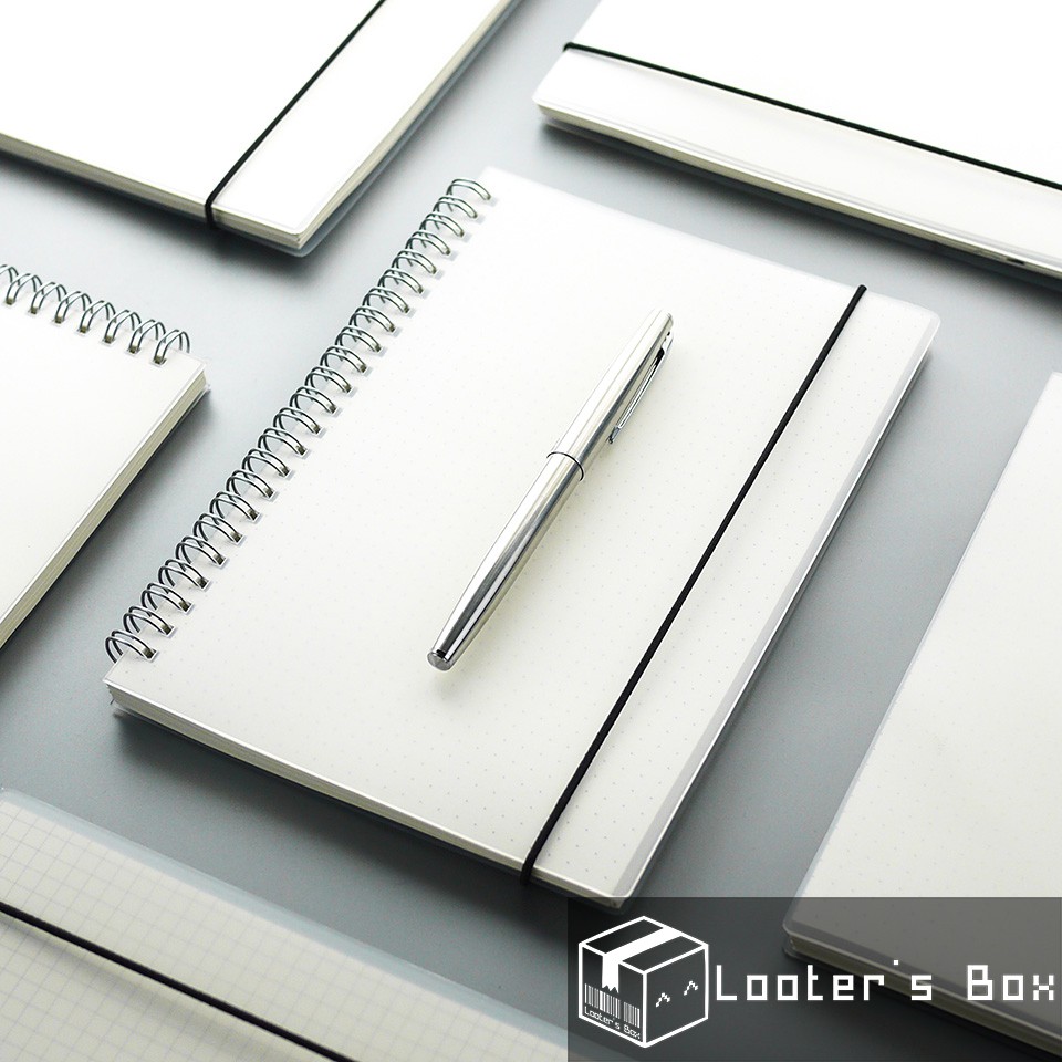 A5 Minimalist Simplistic Plain Basic Spiral Ring Hardcover Journal ...