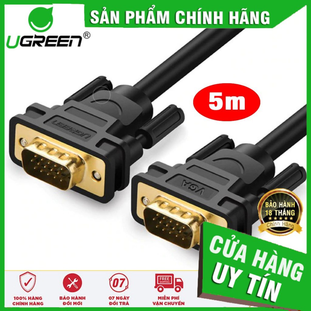 Ugreen 11632 HighQuality 5M Long VGA Cable Shopee Malaysia