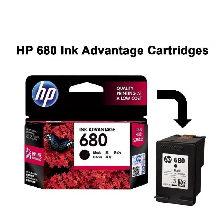 Hp 680 Black Original Ink Advantage Cartridge Ready Stock Shopee