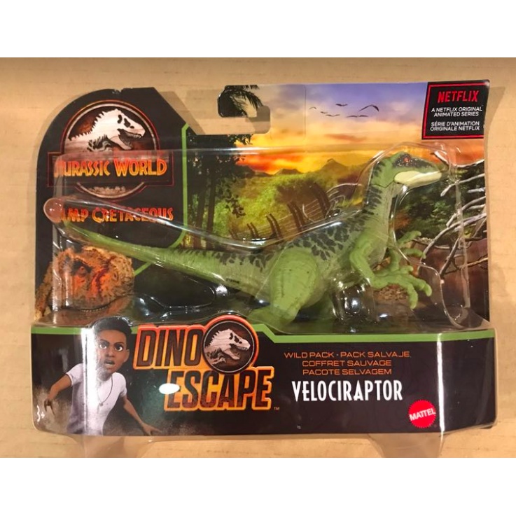 Mattel Jurassic World Dino Escape Velociraptor Action Figure Dinosaur Shopee Malaysia 3799