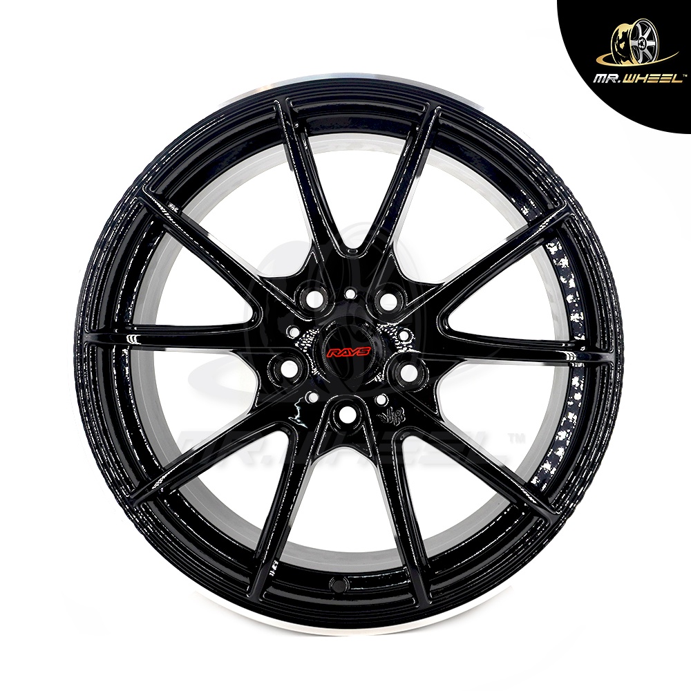 New Sport Rim RAYS G25 17x7.5 5x114.3 ET38 Black Lip Polish 17 inch 17 ...
