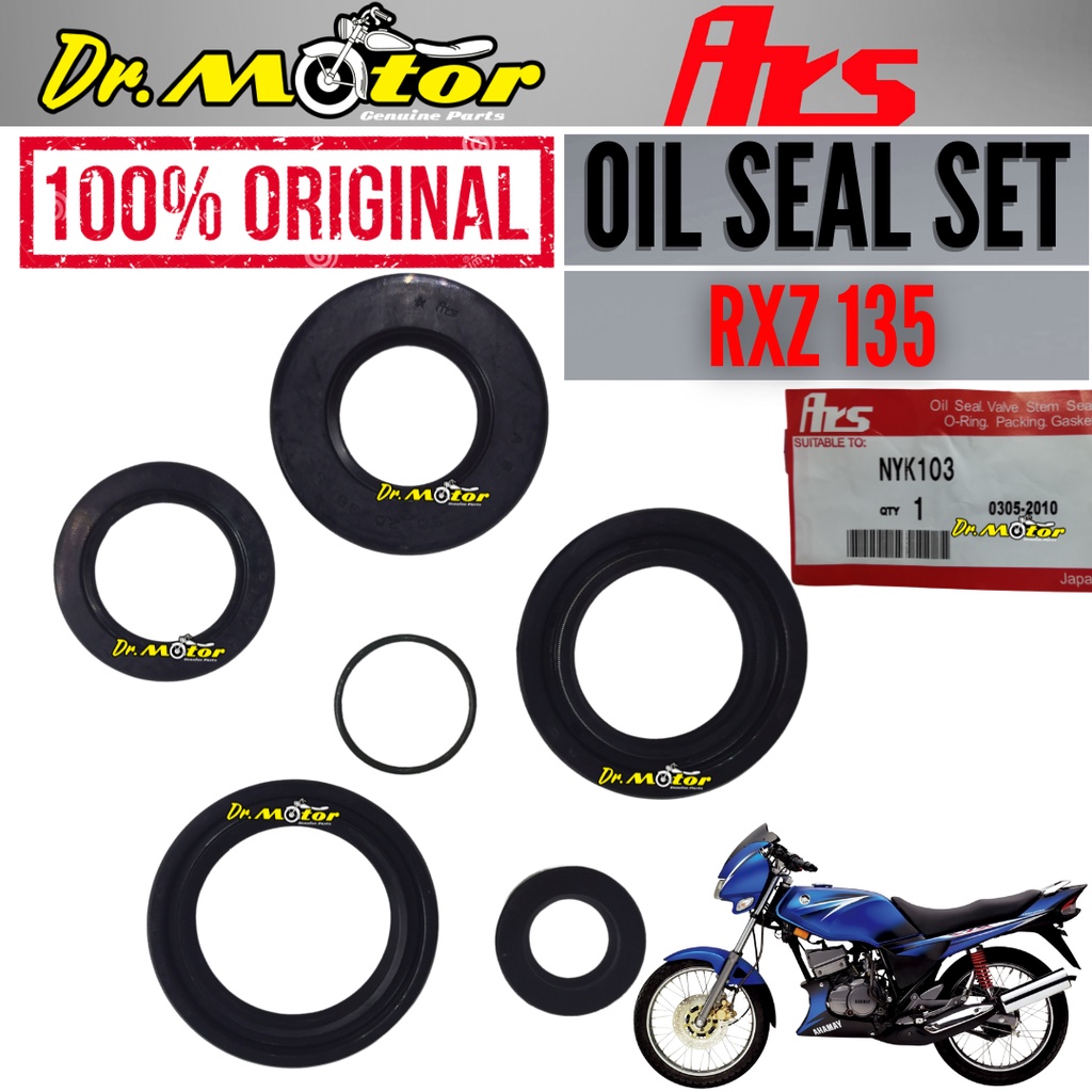 100% ORIGINAL ARS MADE IN JAPAN YAMAHA RXZ OIL SEAL SET ENGINE ENJIN ...