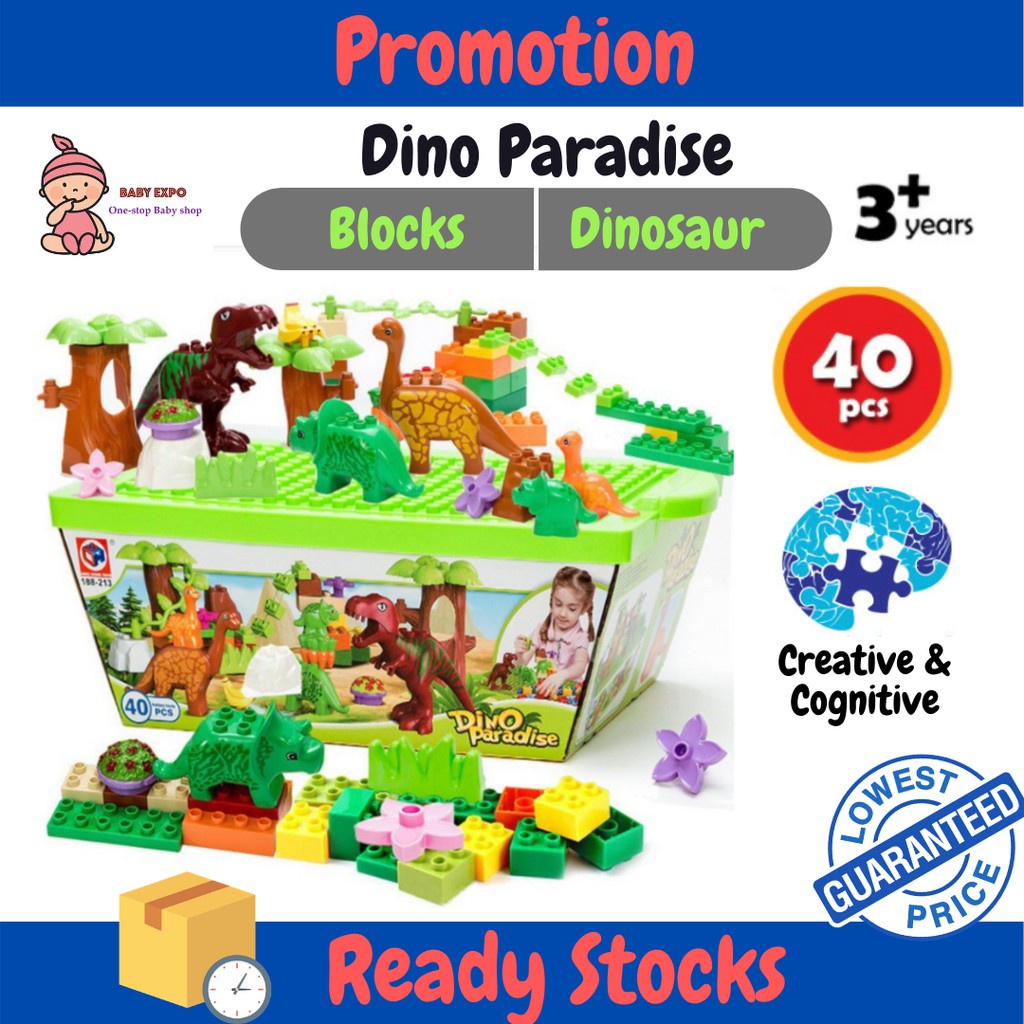 Dino best sale building blocks