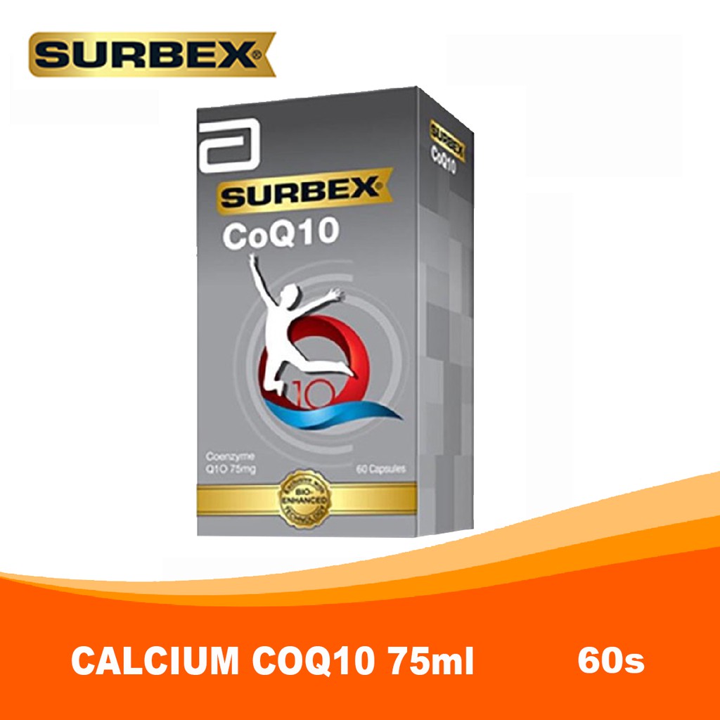 Surbex Calcium COQ10 75mg Capsules 60s Shopee Malaysia