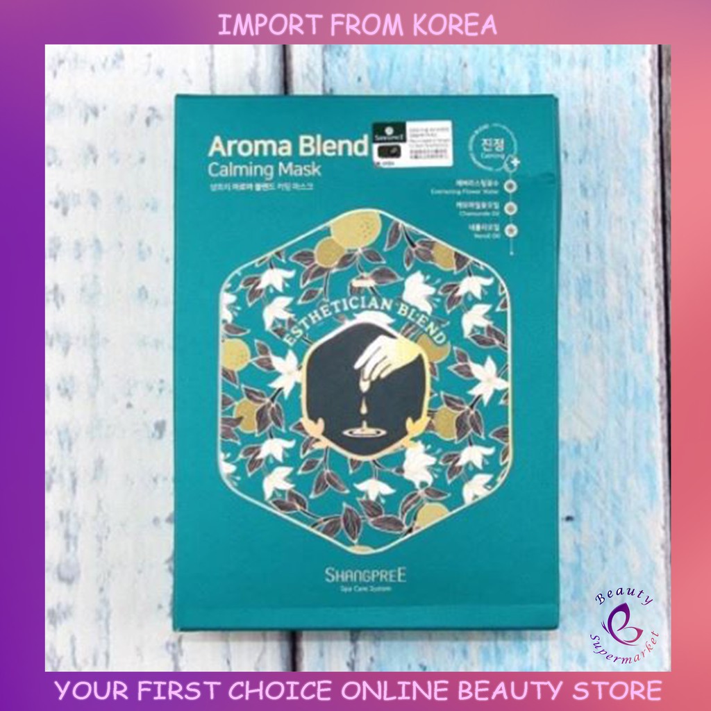 SHANGPREE Aroma Blend Calming Mask ( 10 Sheets ) Shopee Malaysia