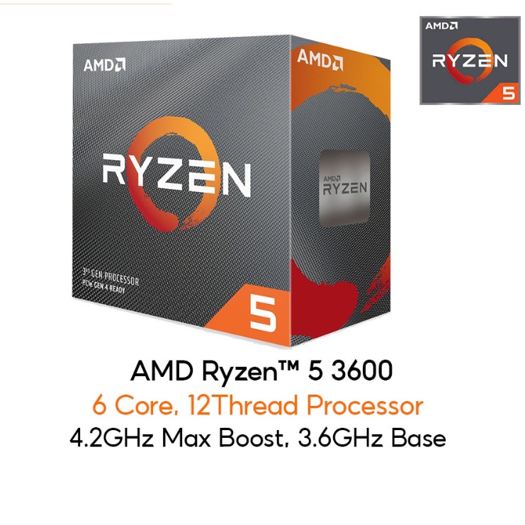 AMD Ryzen 5 PRO 3600 4600G 5500 5600 Radeon Vega 7 AM4 GIGABYTE B450M H ...