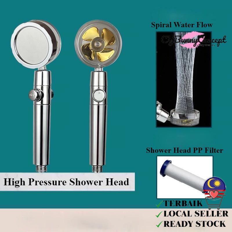 Cyc High Pressure Shower Head Water Saving Flow 360 Degrees Rotating