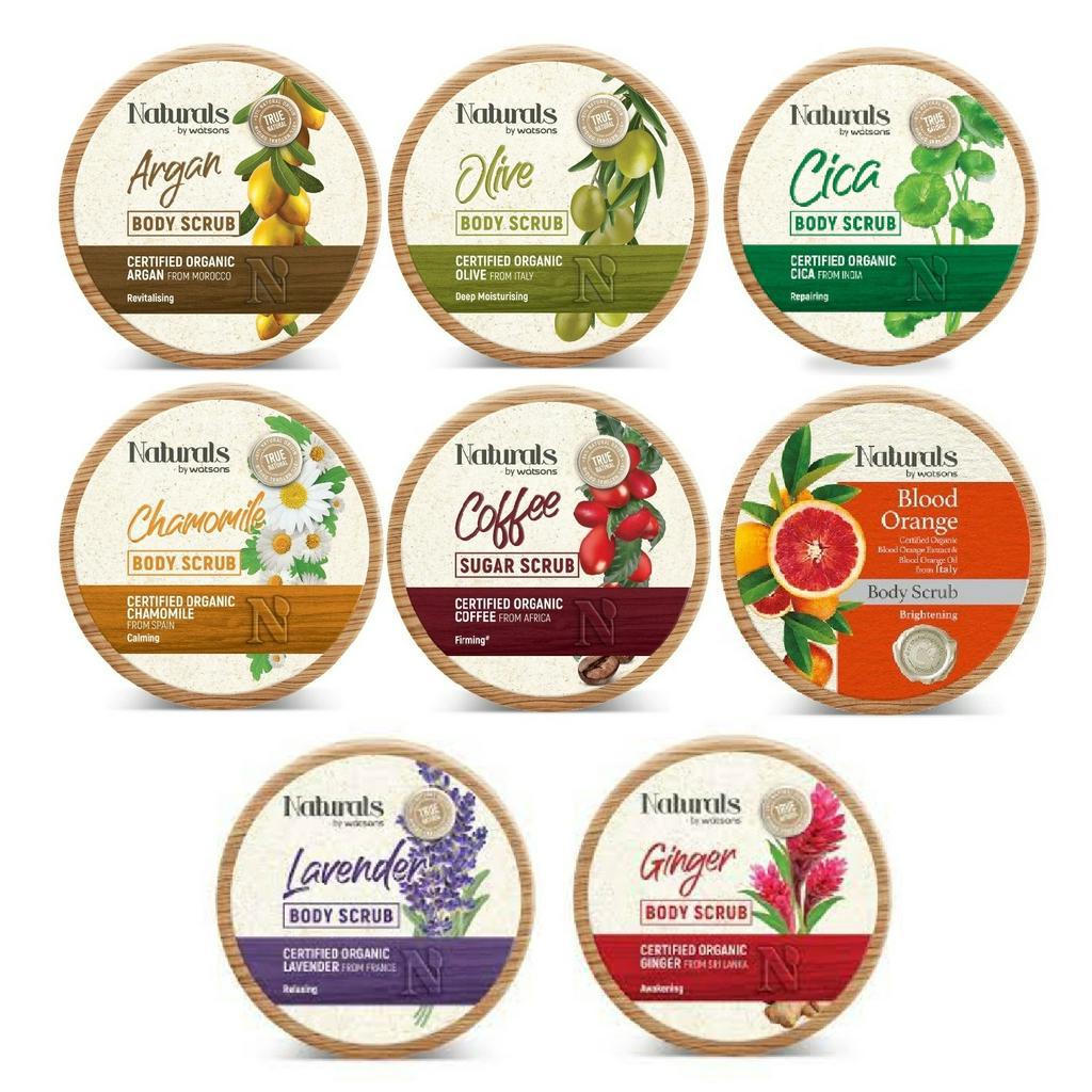 Naturals by Watsons Watson Body Scrub 200g Shopee Malaysia