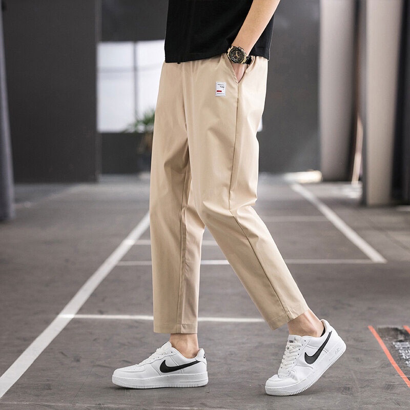 Korean Slim Fit Pants Men 2026.Seluar Lelaki Men Long Pants Korean Ankle Pants Men Summer Casual Pants ...
