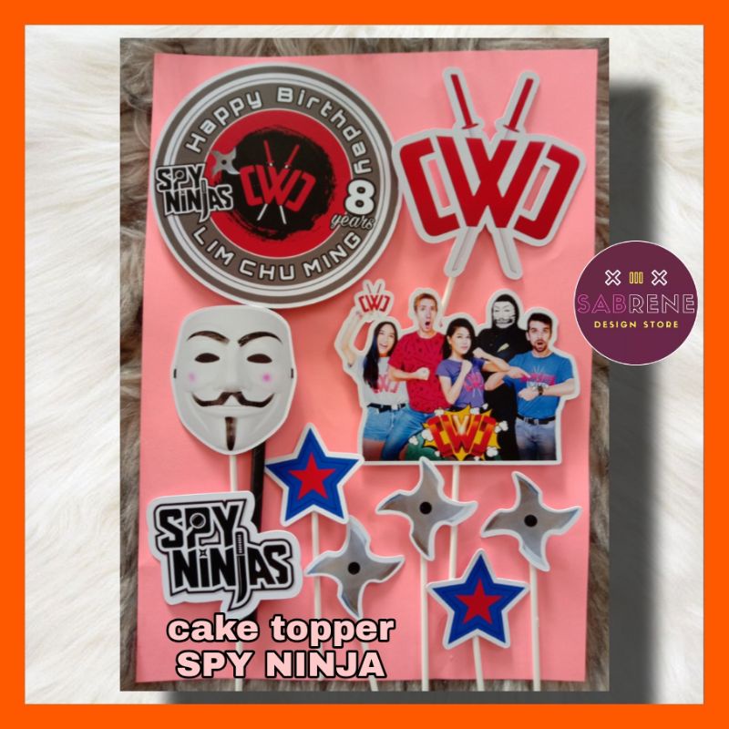 SPY NINJAS CAKE TOPPER READY STOCK | Shopee Malaysia