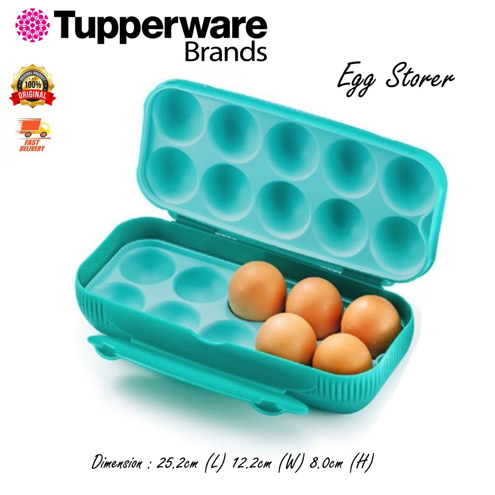 🔥Ready Stock🔥 ORIGINAL TUPPERWARE Egg Storer Keeper (1) for 10 eggs Dwi