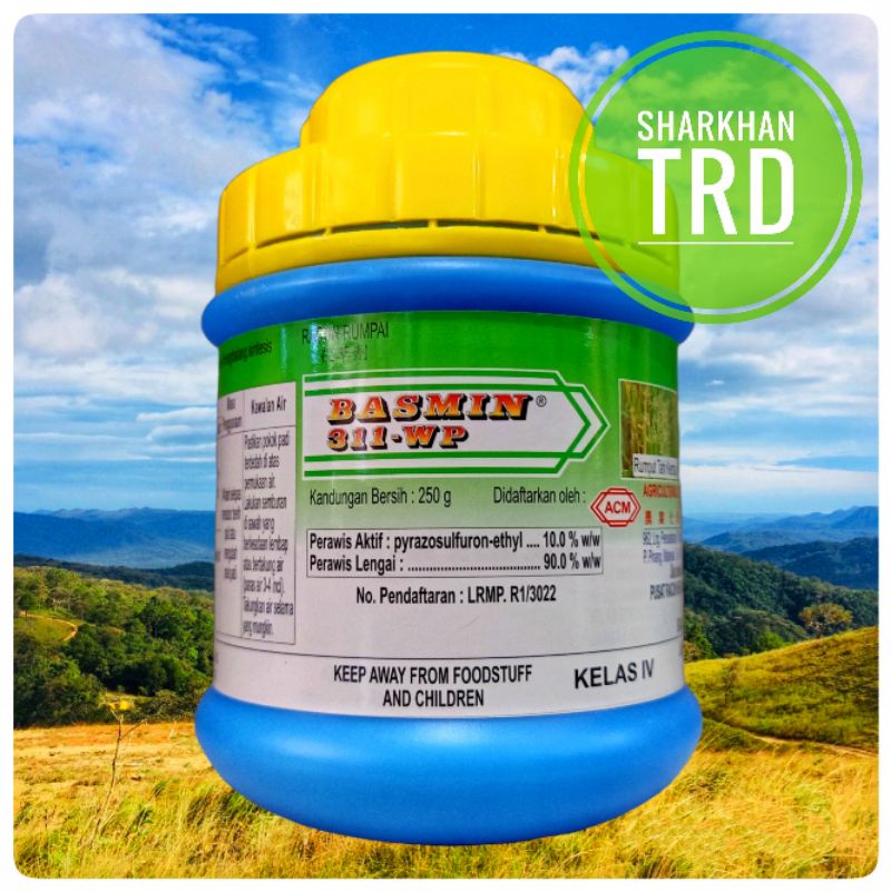 ORIGINAL 🔥Botol 250g BASMIN 311 WP ACM Racun Rumpai Dalam Padi Keladi ...