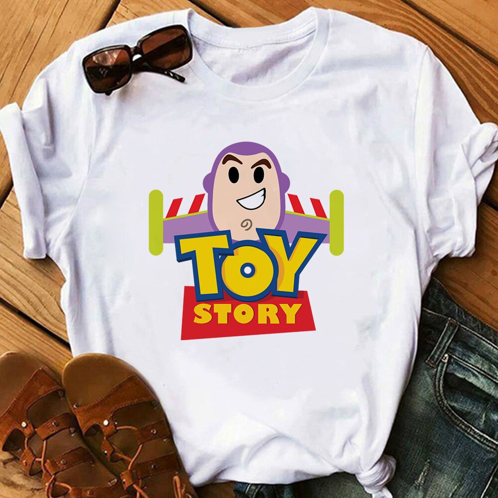 Girl Top T Shirt Women Tshirt Summer Toy Story Woody HAPPY BIRTHDAY New ...