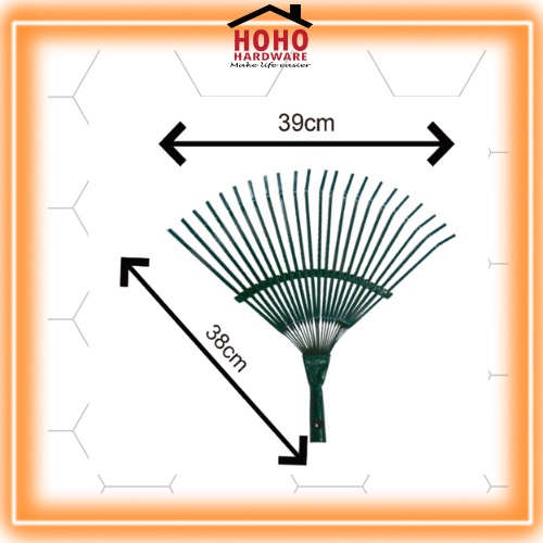 HEAVY DUTY METAL GRASS RAKE CRAWLER GARDENING Penyakar besi cakar ...