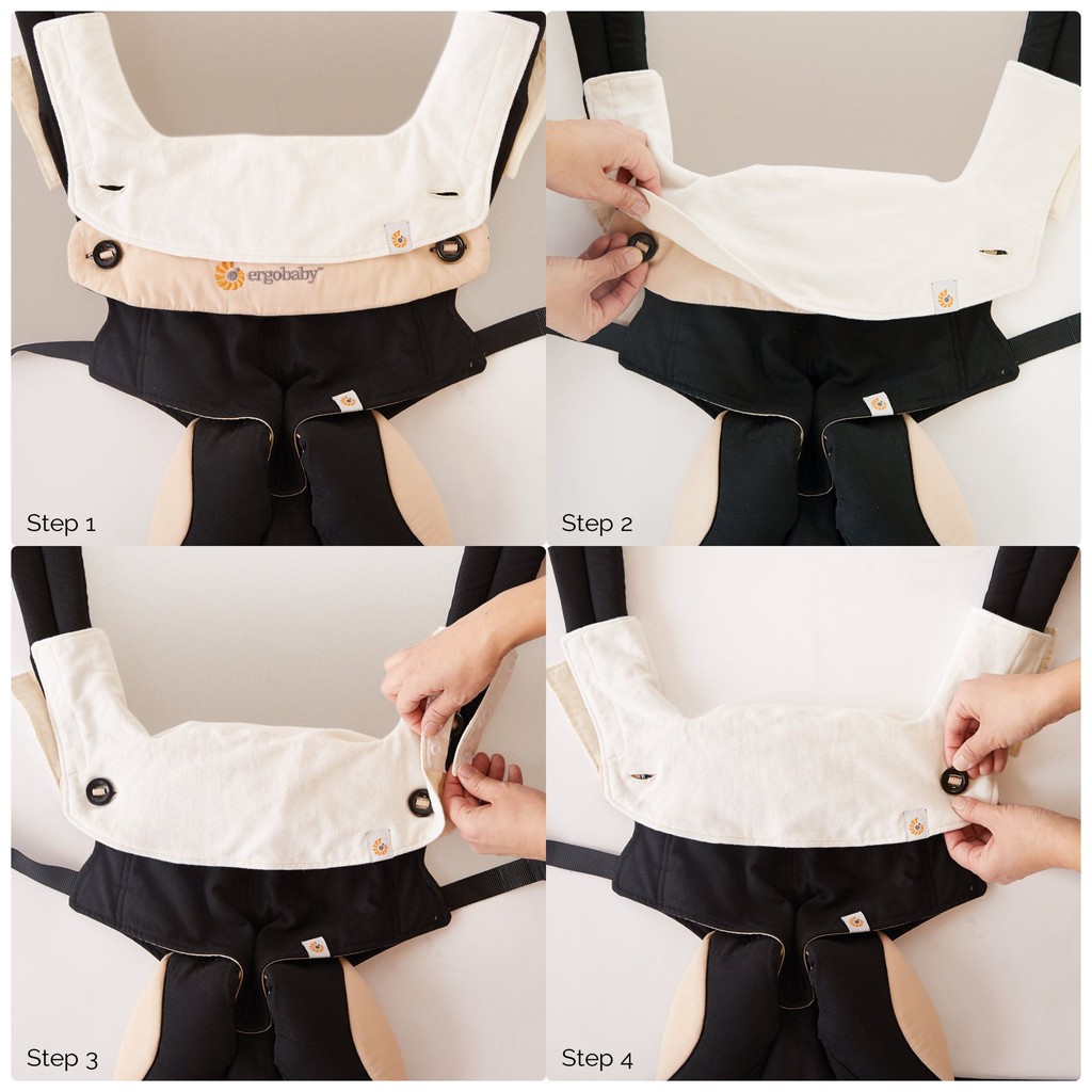 Ergobaby four position 360 carrier teething pad hotsell and bib