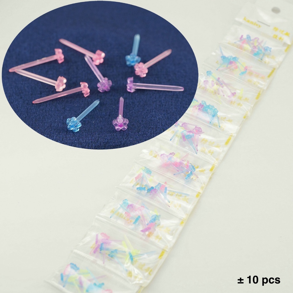 Plastic Earrings Hypoallergenic Ear Stick Anti Allergic Ear Stud