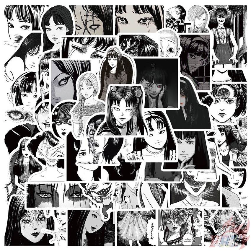 50Pcs/Set Junji Ito Classical Horror Comics Series 06 Stickers Manga ...