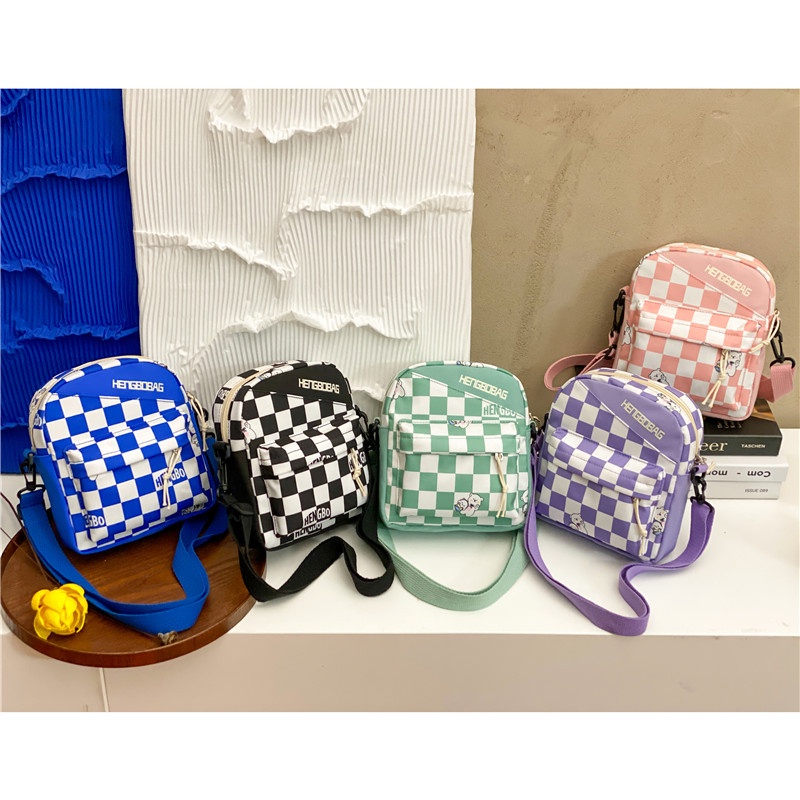 Messenger Bag for Girls, Lightweight Canvas Small Crossbody Bag Purse