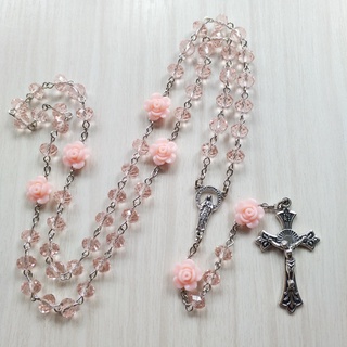 Small 4mm Glass Beads Transparent Holy Chain Mini Rosary - China