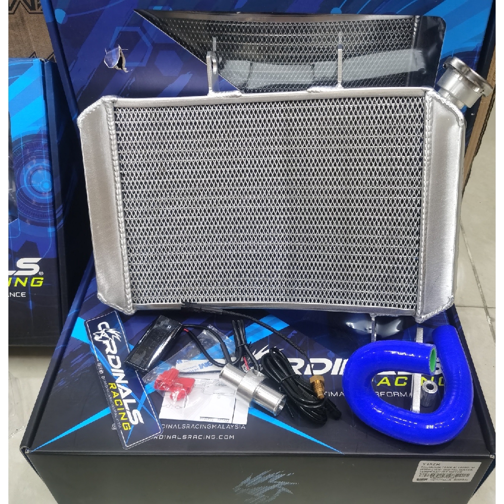 CARDINALS BIG CRUVE CUT RADIATOR Y15 RS150 (600ML)WITH TEMP METER SET ...