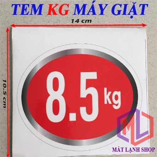 Combo of 10 KG Washing Machine Stickers 8.5 KG [CHEAP PRICE] -MATLANH ...
