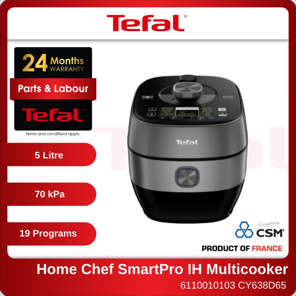 TEFAL Multicooker CY638D Home Chef Smart Pro IH Pressure cooker 100