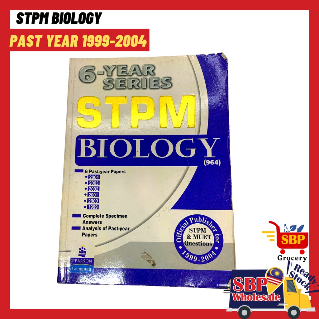 LONGMAN STPM Biology Past Year Questions 6 years series 1999-2004 [Pre ...