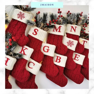 Knitted Winter Christmas Stocking – Crafted Decor