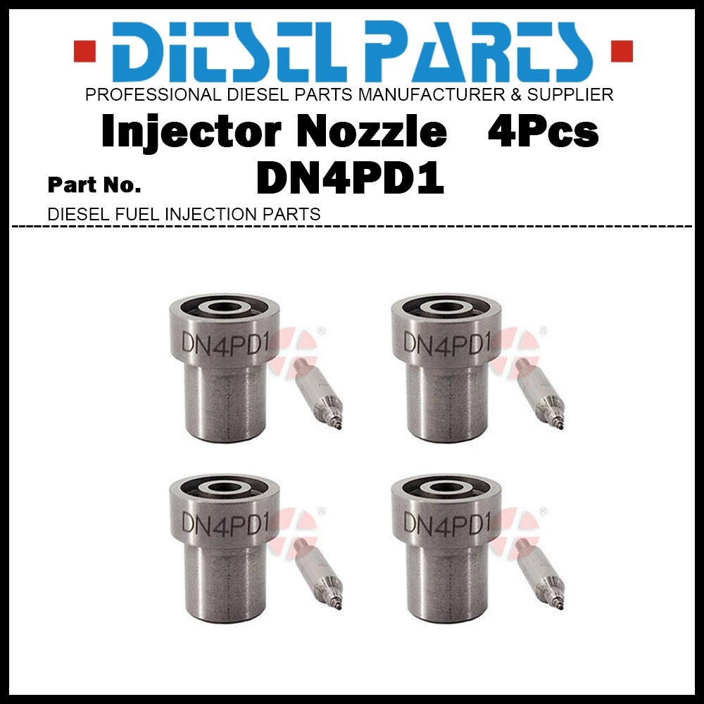 4Pcs/Set Diesel Fuel Injector Nozzle 093400-5010 DN4PD1 NP-DN4PD1 ...