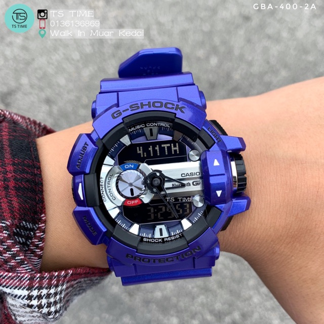 Casio g shock hot sale gba 400 bluetooth